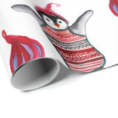 Pinguin Vögel Geschenkpapier (Rolleneckpunkt)
