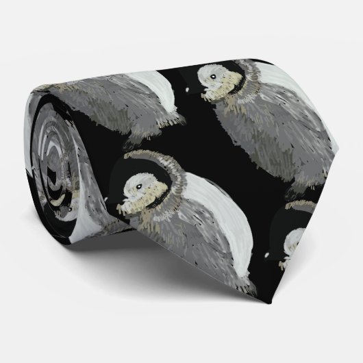 Pinguin-Vögel Krawatte (Gerollt)