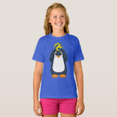 Pinguin Volleyball-Spieler Volleyball T-Shirt (Vorne ganz)