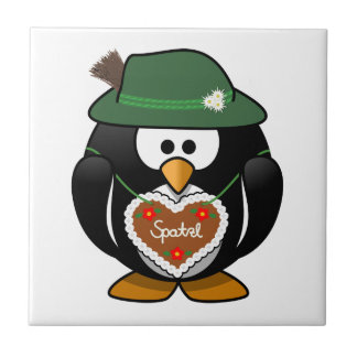 Pinguin von den Alpen Fliese