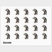 Pinguin von Liesel Bendio Potter Quadratischer Aufkleber (Blatt)