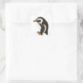 Pinguin von Liesel Bendio Potter Quadratischer Aufkleber (Tasche)