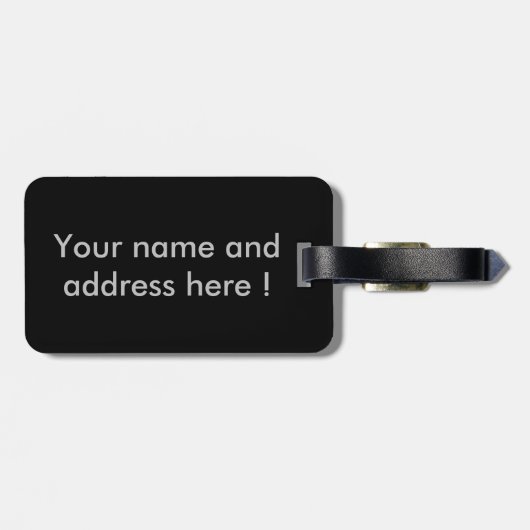 Pinguin vor einem Eisbogen Gepäckanhänger (Rückseite horizontal)