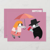 Pinguin vorschlagen postkarte (Vorne/Hinten)