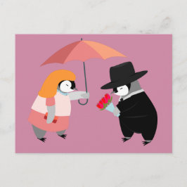 Pinguin vorschlagen postkarte