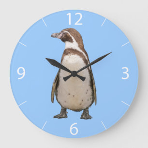 Pinguin Wanduhr