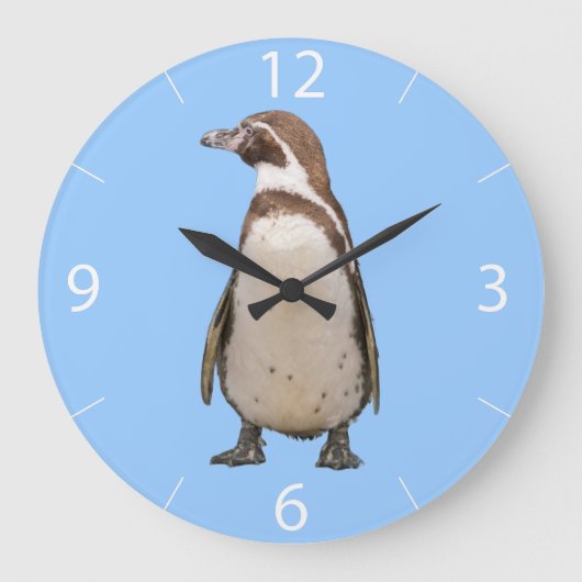 Pinguin Wanduhr (Vorderseite)