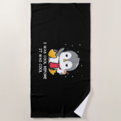 Pinguin war ich Cool, bevor es Cool war Strandtuch (Vorderseite)