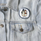 Pinguin Wedding Bride and Groom Krawatte - Anpasse Button (Beispiel)