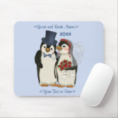 Pinguin Wedding Bride and Groom Krawatte - Anpasse Mousepad (Mit Mouse)