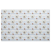 Pinguin Wedding Hearts On Blue Stoff (Fat Quarter (45,7 x 55,9 cm))