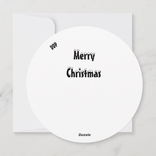 Pinguin Weihnachten (Rückseite)