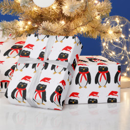 Pinguin Weihnachten Geschenkpapier
