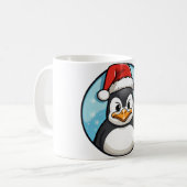 Pinguin Weihnachten Kaffeetasse (Vorderseite Links)