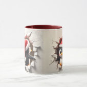 Pinguin Weihnachten Tasse (Zentrum)