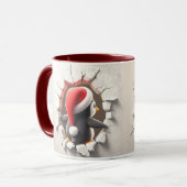 Pinguin Weihnachten Tasse (Vorderseite Links)