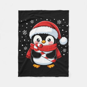 Pinguin Weihnachten Zuckerrohr Winter Kleinkind Mä Fleecedecke