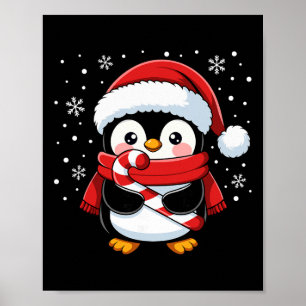 Pinguin Weihnachten Zuckerrohr Winter Kleinkind Mä Poster
