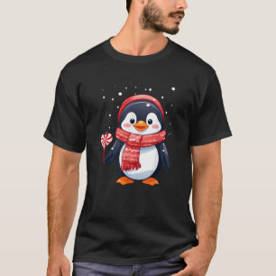 Pinguin Weihnachten Zuckerrohr Winter Kleinkind Mä T-Shirt