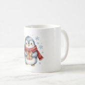 Pinguin Weihnachtsgeschenk Kaffeetasse (VorderseiteRechts)