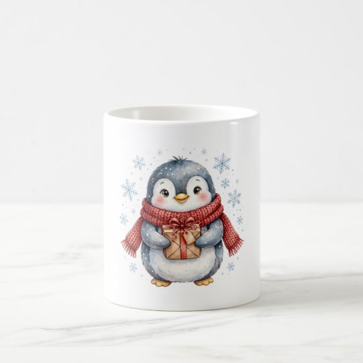 Pinguin Weihnachtsgeschenk Kaffeetasse (Mittel)