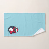 Pinguin-Weihnachtshandtuch-Set  Badhandtuch Set (Handtuch)