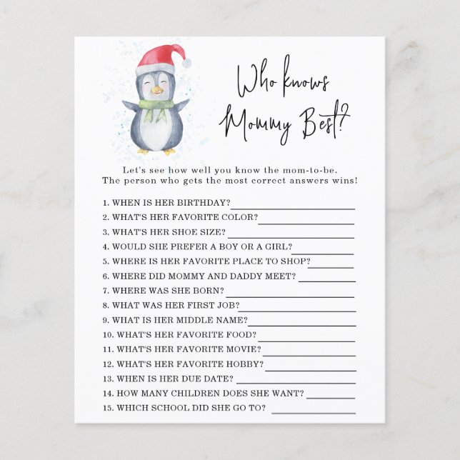 Pinguin - Wer kennt Mami am besten? (Vorderseite)