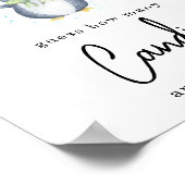 Pinguin - Wie viele Bonbons Poster (Ecke)