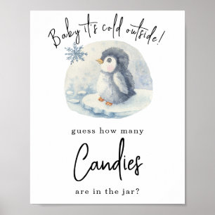 Pinguin - Wie viele Süßigkeiten Poster