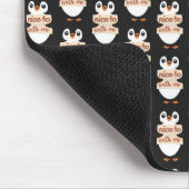 Pinguin-Willkommensschild: Schön, dich bei mir zu  Mousepad (Ecke)