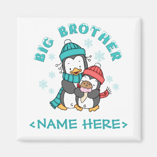 Pinguin-Winter-großer Bruder Magnet
