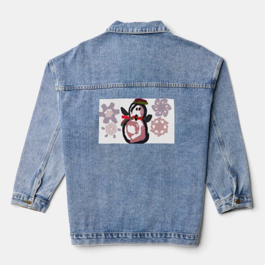 Pinguin Winter Jeansjacke (Rückseite)
