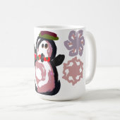 Pinguin Winter Kaffeetasse (VorderseiteRechts)
