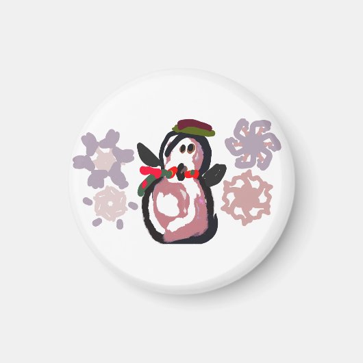 Pinguin Winter Magnet (Vorne)
