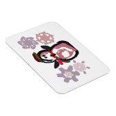 Pinguin Winter  Magnet (Rechte Seite)