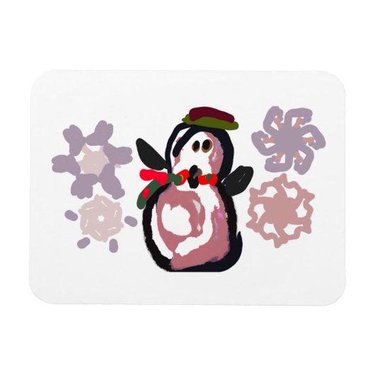 Pinguin Winter  Magnet (Horizontal)