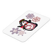 Pinguin Winter  Magnet (Linke Seite)