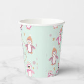 Pinguin Winter onederland erste Geburtstag Pappbecher (Links)