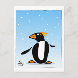 Pinguin Winter Postcard Postkarte