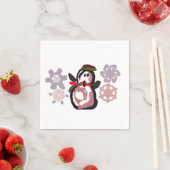 Pinguin Winter Serviette (Beispiel)