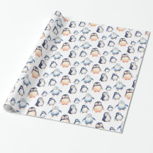 Pinguin Winter Wonderland-thematisches Wrapping Pa