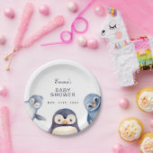 Pinguin Winter Wonderland-thematisierte Papierplat Pappteller (Party)