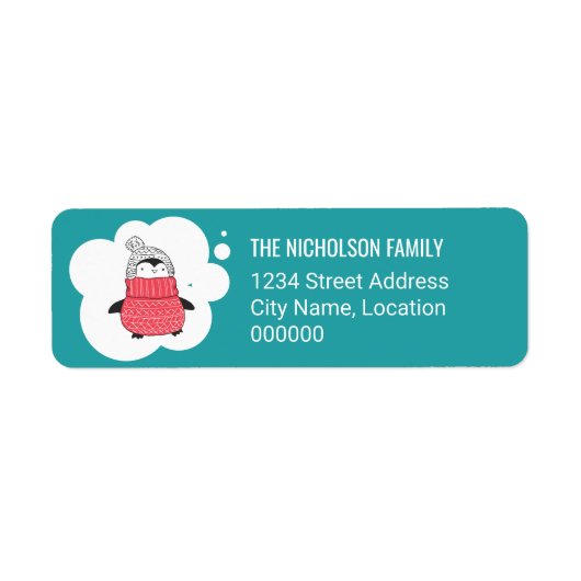 Pinguin Winterurlaub (Vorne)