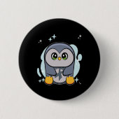 Pinguin World Dyslexie Bewusstsein Button (Vorderseite)