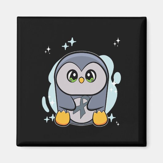 Pinguin World Dyslexie Bewusstsein Magnet (Vorne)