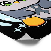 Pinguin World Dyslexie Bewusstsein Poster (Ecke)