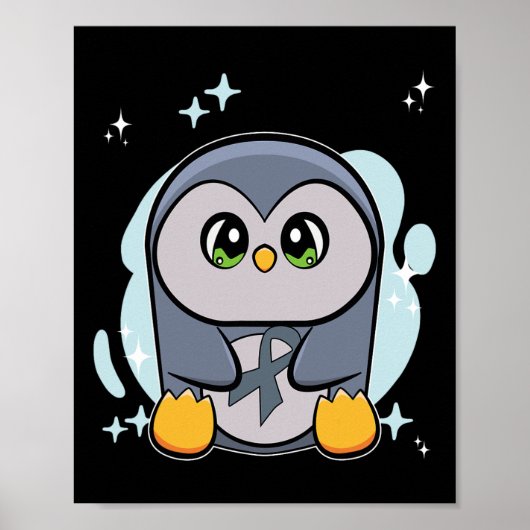 Pinguin World Dyslexie Bewusstsein Poster (Vorne)