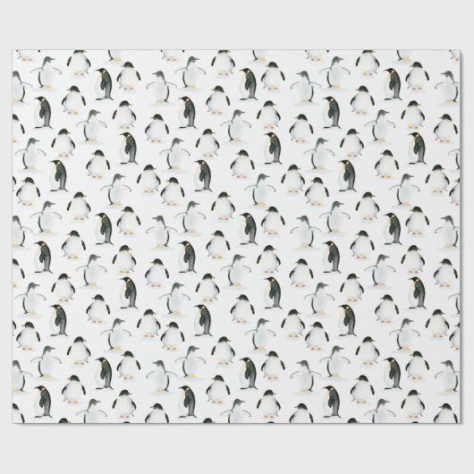Pinguin Wrapping Paper Geschenkpapier (Flach)