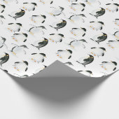 Pinguin Wrapping Paper Geschenkpapier (Ecke)