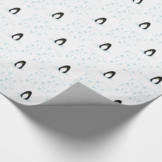 Pinguin Wrapping Paper Geschenkpapier (Ecke)